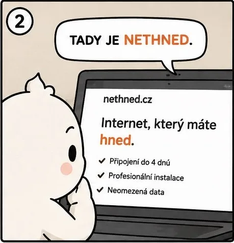 Panel 2: tady je nethned.cz